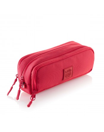 MIQUEL RIUS ESTUCHE PORTATODO TRIPLE RECTANGULAR RAW ROJO 3 CREMALLERAS 50 X 210 X 80 MM - MR19872