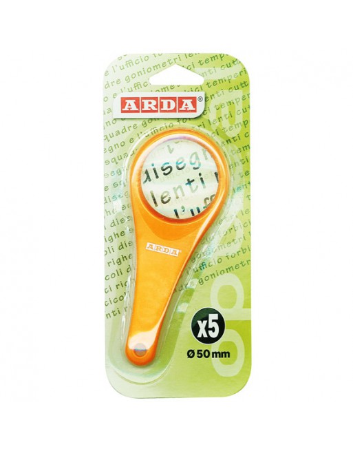 ARDA LUPA DE 50 MM DE 5 AUMENTOS COLOR NARANJA 41820252