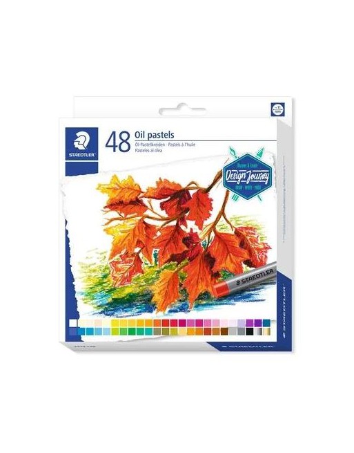 STAEDTLER CERAS BLANDAS PASTELES AL ÓLEO 70MM COLORES SURTIDOS ESTUCHE 48 UD 2420 C48