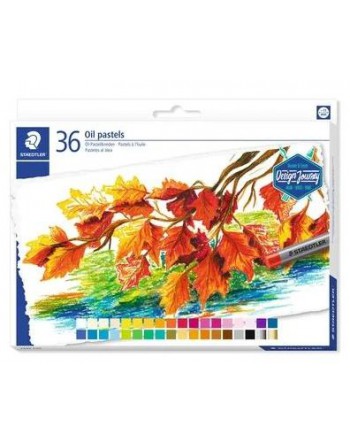 STAEDTLER CERAS BLANDAS PASTELES AL ÓLEO 70MM COLORES SURTIDOS ESTUCHE 36 UD 2420 C36