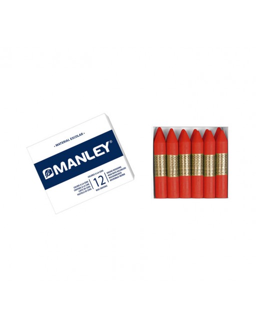 MANLEY CERAS 12UN. UNICOLOR ROJO ESCARLAT - MNC04522