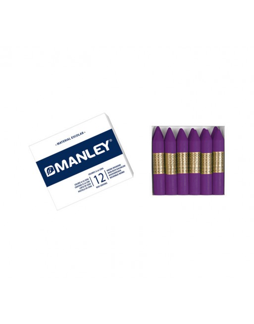 MANLEY ESTUCHE 12 CERAS MAGENTA - MNC04588