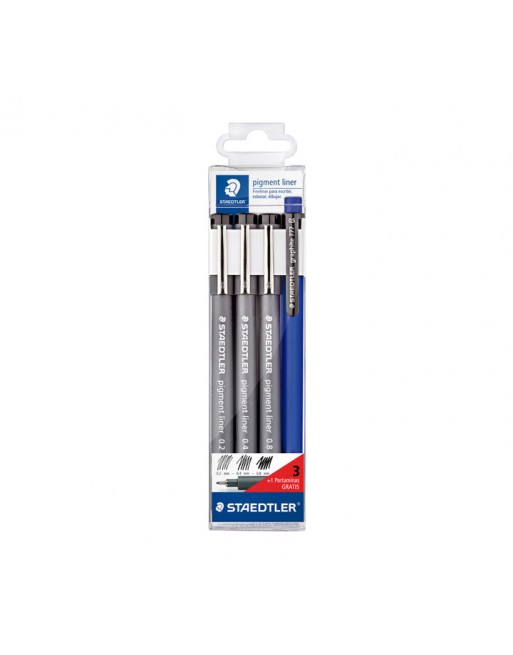 STAEDTLER SURTIDO ESTUCHE 3 ROTULADOR CALIBRADO PIGMENT LINER 308-S1WP3