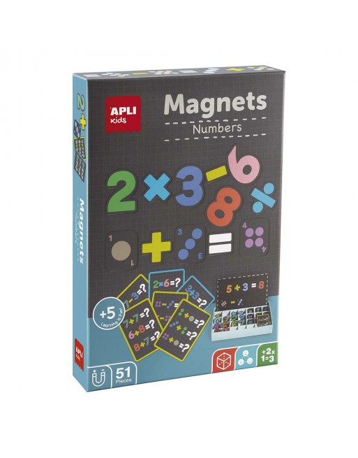 APLI KIDS JUEGO 51 PIEZAS MAGNETICAS APLI NUMBERS 19444
