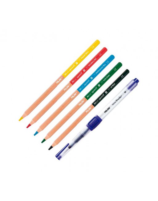 MILAN BLISTER PINCEL DE AGUA+5 LAPICES ACUARELA - BWM10401