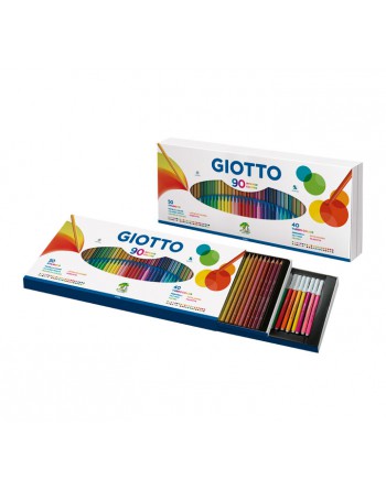 GIOTTO ESTUCHE 50 LAPICES DE COLORES STILNOVO+40 ROTULADOR TURBO - 257500