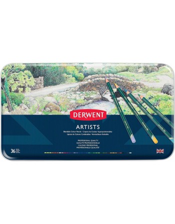 DERWENT CAJA METAL 36 LAPICES ARTISTS 32096