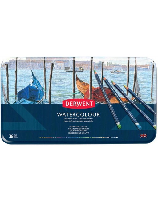 DERWENT CAJA METAL 36 LAPICES WATERCOLOUR 32885