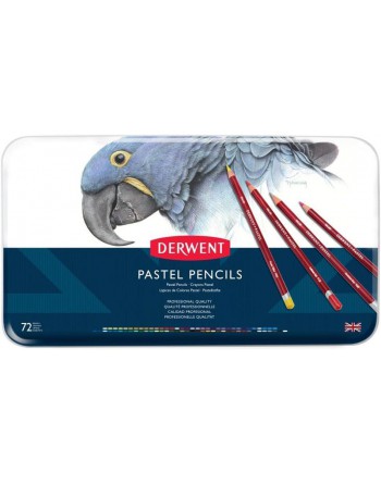 DERWENT CAJA METAL 72 LAPICES PASTEL 32996