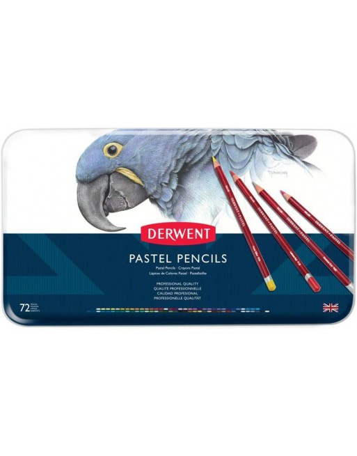 DERWENT CAJA METAL 72 LAPICES PASTEL 32996