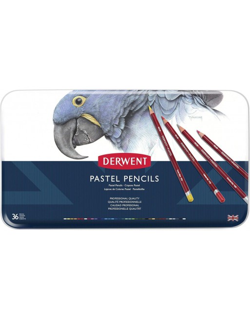 DERWENT CAJA METAL 36 LAPICES PASTEL 700307