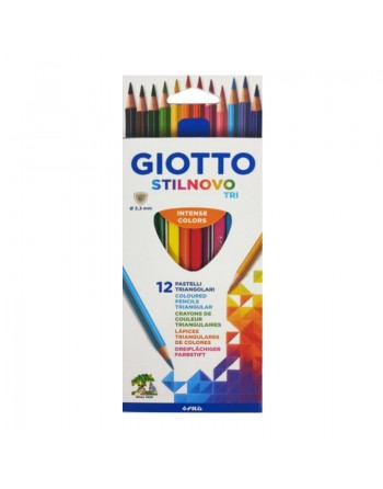 GIOTTO 12 LAPICES DE COLORES STILNOVO TRI SLIM - 257000