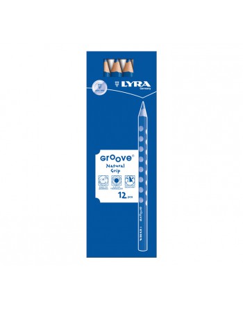 LYRA 12 LAPICES DE COLORES GROOVE MAXI AZUL OS - L3810051