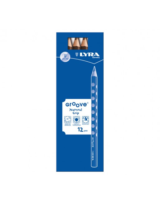 LYRA 12 LAPICES DE COLORES GROOVE MAXI MARRON - L3810076