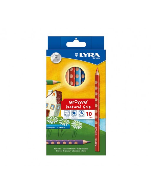LYRA ESTUCHE 10 LAPICES DE COLORES GROOVE MAXI - L3811100 