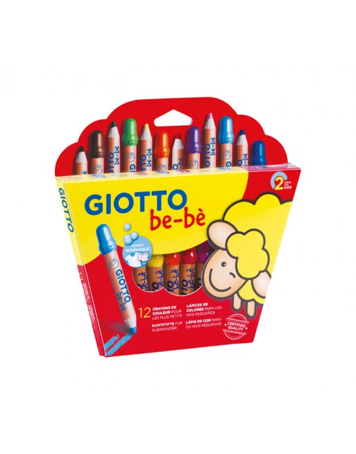 GIOTTO 12 LAPICES DE COLORES BE-BE - F482000