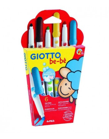 GIOTTO ESTUCHE 6 ROTULADORES BE-BE SURTIDO - F469800