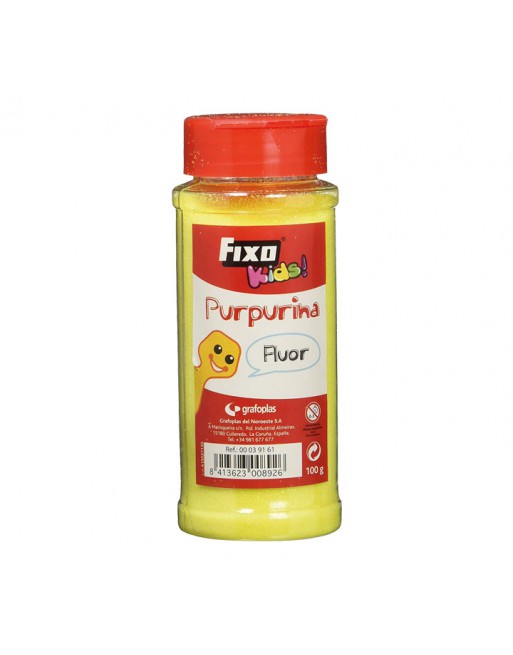 FIXO BOTE PURPURINA 100G AMARILLO FLUOR - 00039161