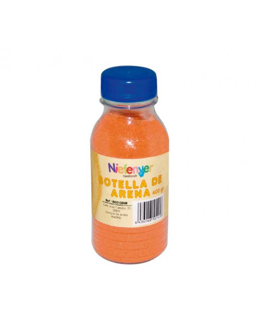 NIEFENVER BOTELLA 400GR ARENA NATURAL FINA NARANJA - 1800108NR