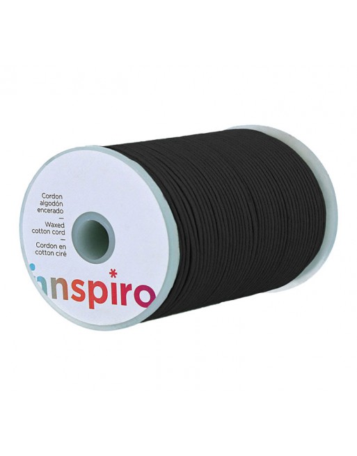 INNSPIRO BOBINA CORDON ALGODON ENCERADO 1.5X100M NEGRO - 260211