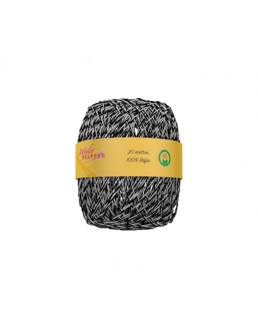 MMC PACK 3 BOBINAS CORDON BICOLOR RAFIA 1.5X20M NEGRO/BL - 3210042