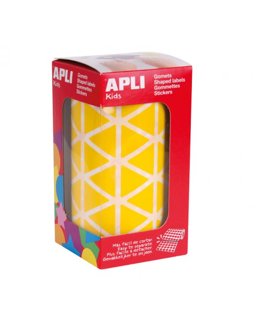 APLI KIDS ROLLO GOMETS TRIANGULAR 20MM. AMARILLO - 4867