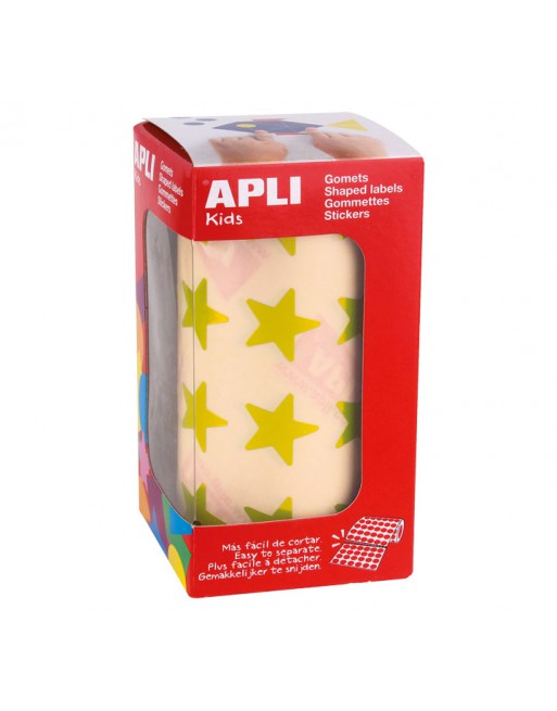 APLI KIDS ROLLO GOMETS ESTRELLAS GRANDES AMARILLO - 12051