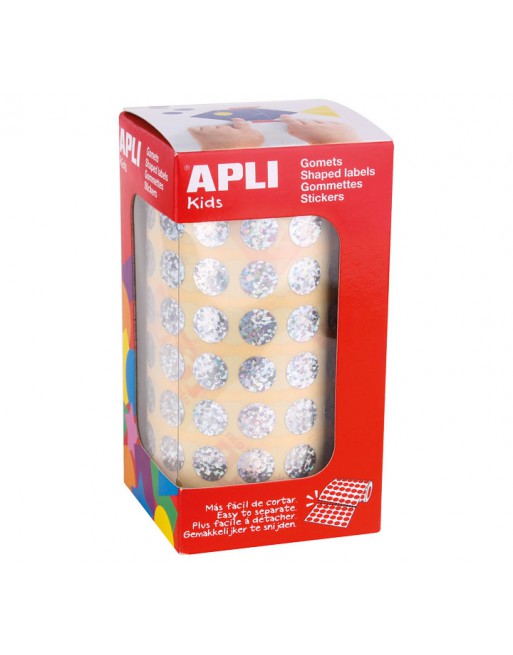 APLI KIDS ROLLO GOMETS REDONDOS 10.5MM HOLOGRAFICO - 11628