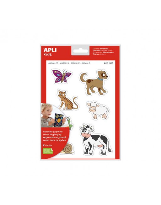 APLI KIDS BLISTER 2H GOMETS MAXI ANIMALES - 12825