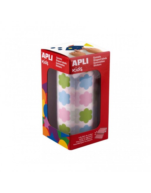 APLI GOMETS FLORES PERMANENTES MULTICOLOR 900U COLORES SURTIDOS PASTEL 19236