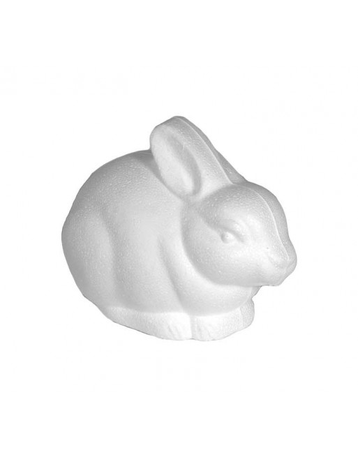 INNSPIRO BOLSA 1 FIGURA POREXPAN BLANCO CONEJO PEQUEÑO 10,5X13CM - A3412