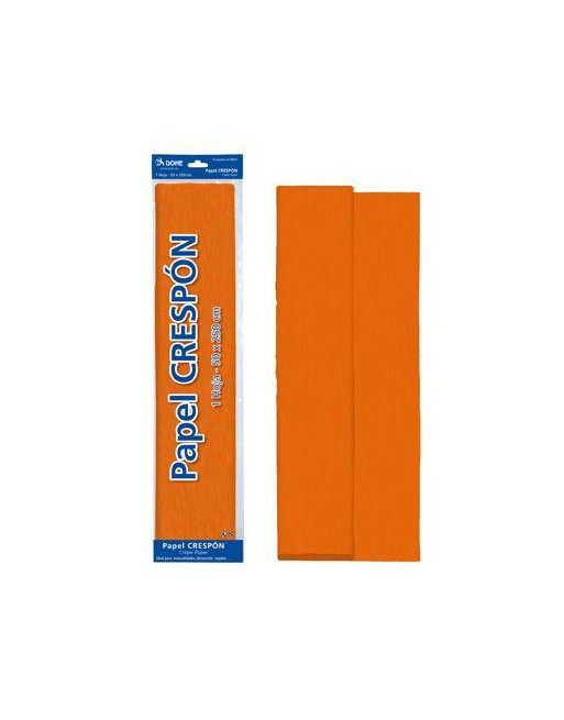 DOHE PAPEL CRESPON AMARILLO 1 HOJA DE 0.5X2.5 METROS NARANJA - 30301