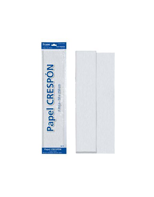 DOHE PAPEL CRESPON AMARILLO 1 HOJA DE 0.5X2.5 METROS BLANCO - 30308