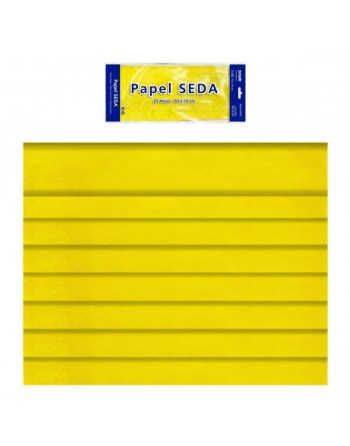 DOHE BOLSA 25 HOJAS PAPEL DE SEDA DOHE 50x70 CM AMARILLA - 30316
