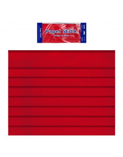 DOHE BOLSA 25 HOJAS PAPEL DE SEDA DOHE 50x70 CM ROJA - 30310