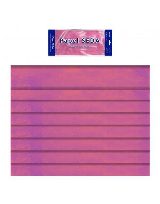 DOHE BOLSA 25 HOJAS PAPEL DE SEDA DOHE 50X70 CM ROSA - 30317