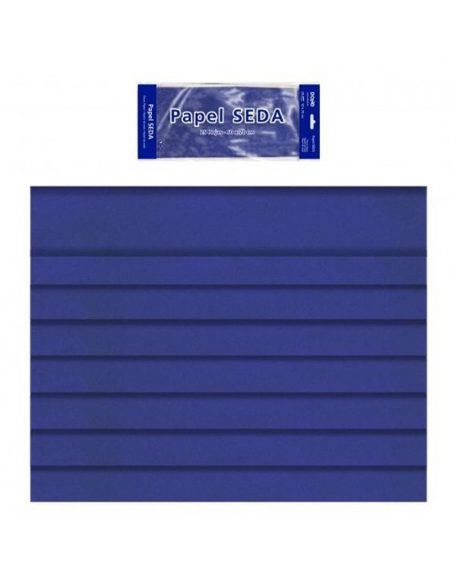 DOHE BOLSA 25 HOJAS PAPEL DE SEDA DOHE 50x70 CM AZUL - 30312