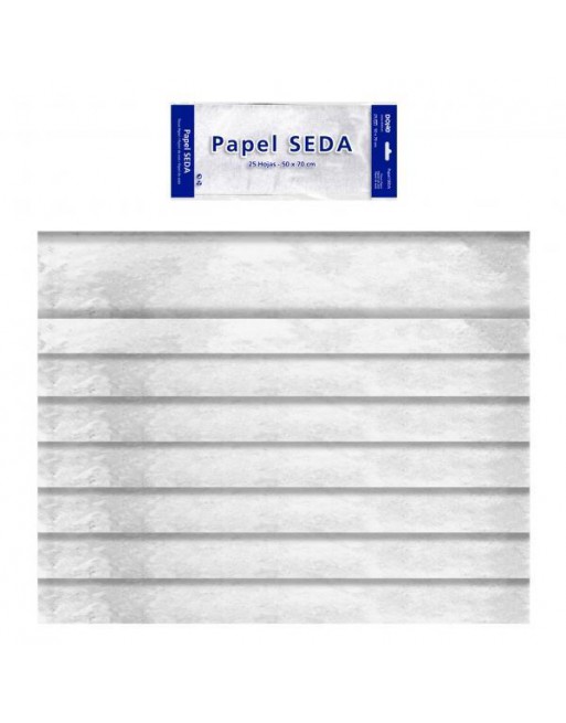 DOHE BOLSA 25 HOJAS PAPEL DE SEDA DOHE 50x70 CM BLANCO - 30318