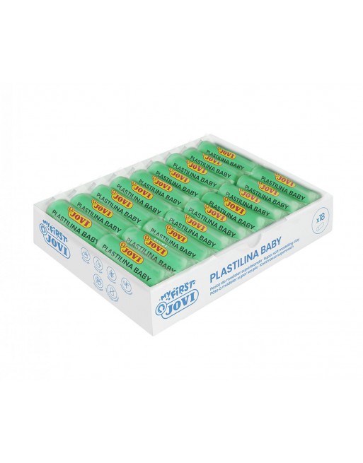 JOVI 18 PLASTILINA BABY MY FIRST BLANDA PARA BEBE VERDE 37010