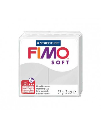 FIMO PASTA MODELAR SOFT 57GR GRIS PERLA - 8020-80