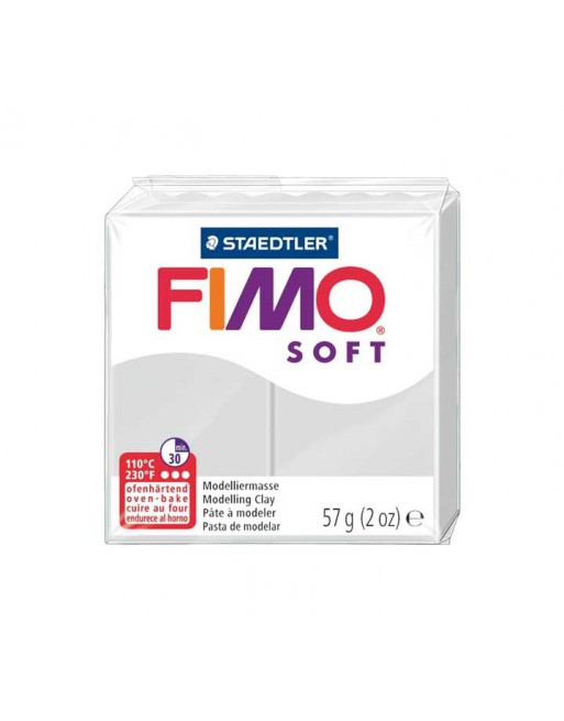 FIMO PASTA MODELAR SOFT 57GR GRIS PERLA - 8020-80