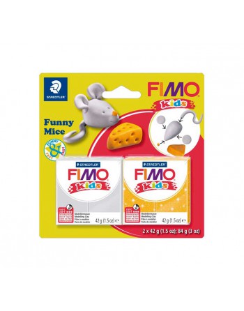 FIMO KIT PASTA MODELAR 2X42GR FUNNY MICE - 8035 11