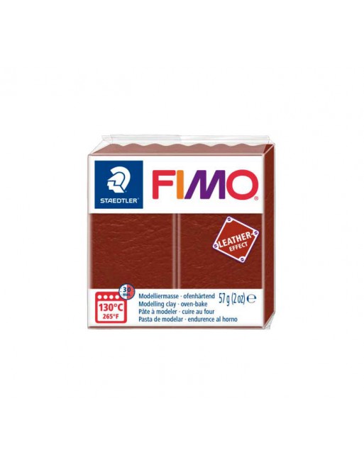 FIMO PASTA MODELAR EFFECTOS CUERO 57GR NUEZ - 8010-779