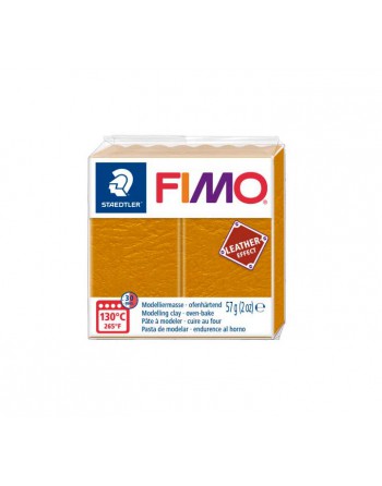 FIMO PASTA MODELAR EFFECTOS CUERO 57GR OCRE - 8010-179