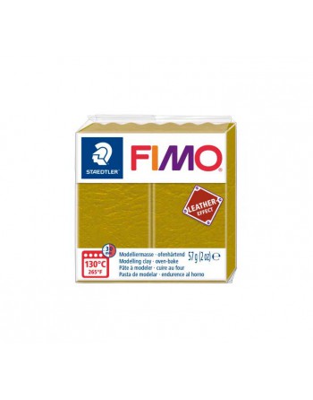 FIMO PASTA MODELAR EFFECTOS CUERO 57GR OLIVA - 8010-519