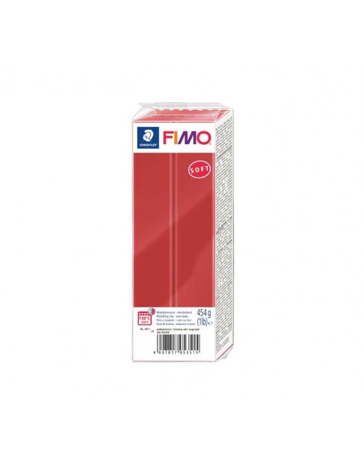 FIMO PASTA MODELAR SOFT 454GR ROJO - 8021-2