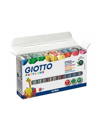 GIOTTO 12U PLASTILINA PATPLUME 150GR SURTIDO - F511900