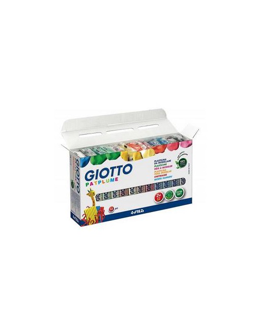 GIOTTO 12U PLASTILINA PATPLUME 150GR SURTIDO - F511900