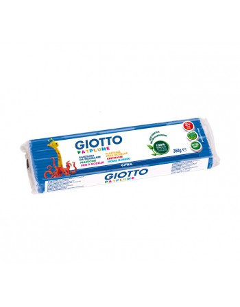GIOTTO 12U PLASTILINA PATPLUME 350GR AZUL - F510112