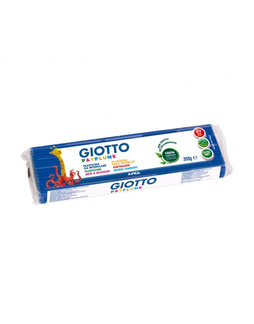 GIOTTO 12U PLASTILINA PATPLUME 350GR AZUL OSCURO - F510103